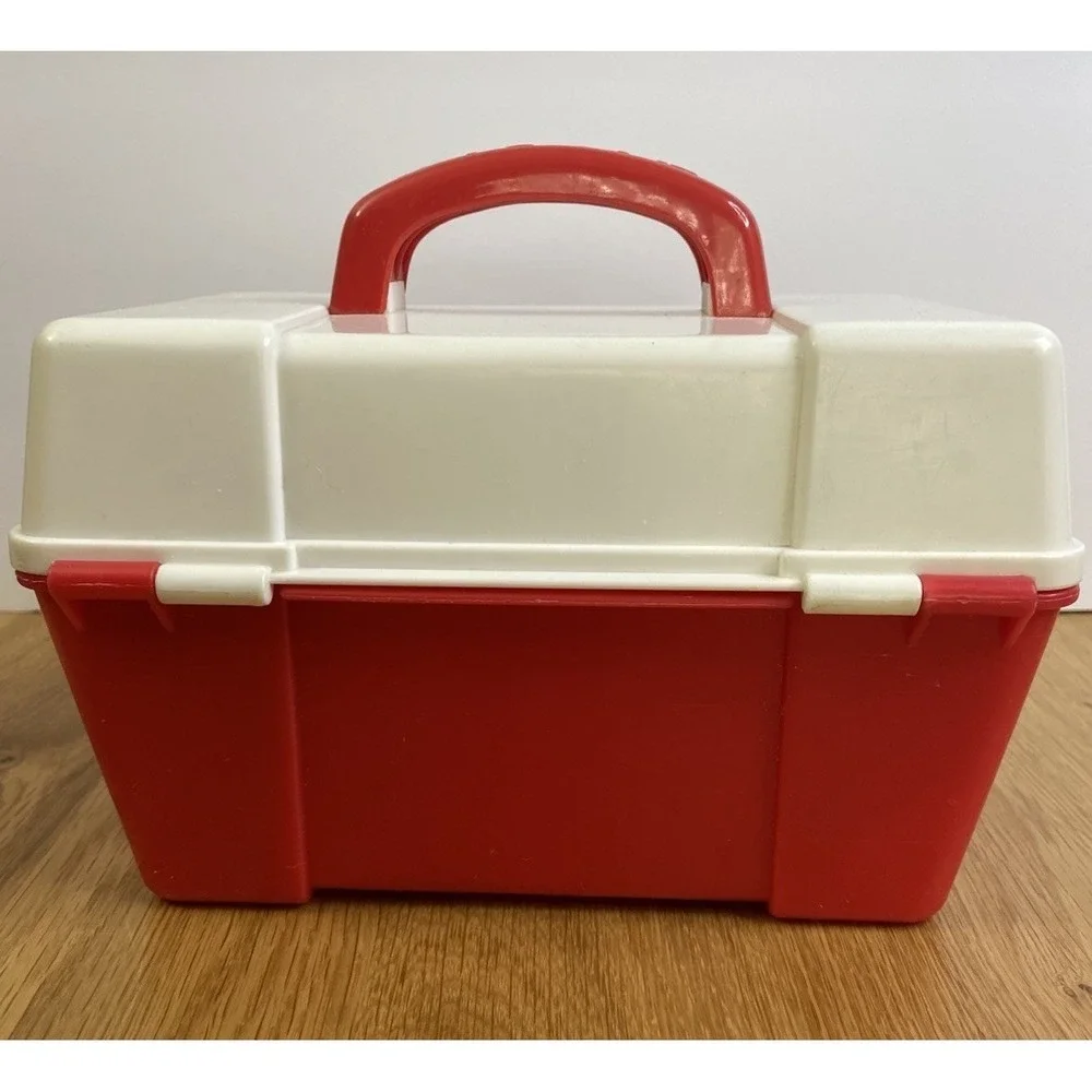Vintage 1991 Fisher Price Baby's First Sewing‎ Box Kit Preschool Activity Toy